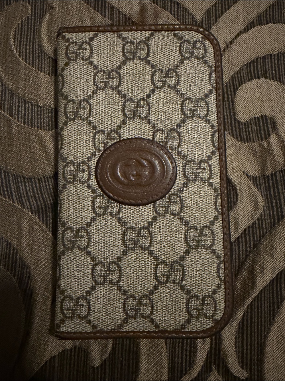 Gucci Monogram Canvas Phone Case with credit card slots